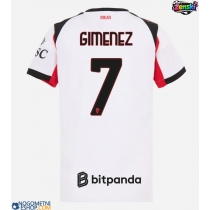 Ženski Nogometni dresi AC Milan Santiago Gimenez #7 Gostujoči 2025-26 Kratek Rokav